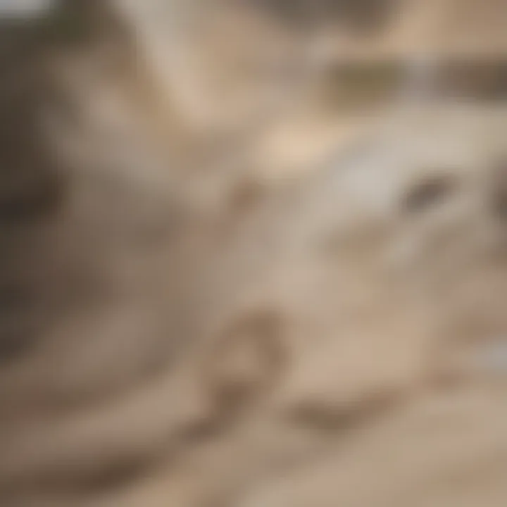 A lizard basking on a sunlit rock in the desert