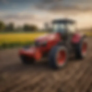 Agricultural field treated with carbaryl showing its application in pest control