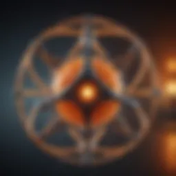 Molecular structure of methane showcasing its tetrahedral geometry