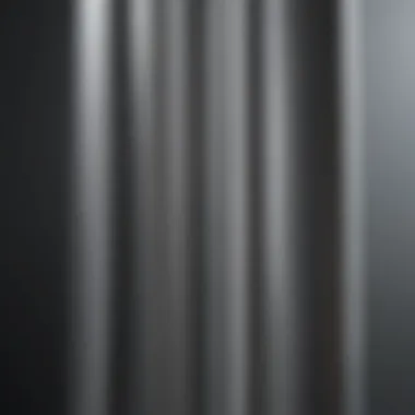 Polished Stainless Steel Column Design Detail of a stainless steel column showcasing its polished surface and structural design.