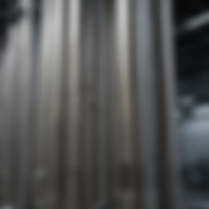 Illustration of the mechanical properties of stainless steel columns under various stress conditions.