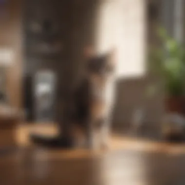 A serene home environment that promotes cat well-being.