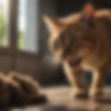 Visual representation of types of feline aggression.