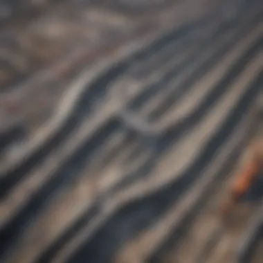 Aerial view of a major infrastructure project in China