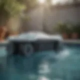 Aquabot Optima robotic pool cleaner in action