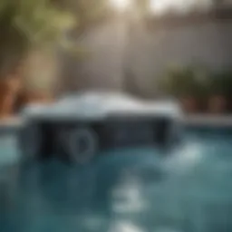 Aquabot Optima robotic pool cleaner in action