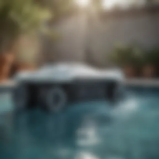 Aquabot Optima robotic pool cleaner in action