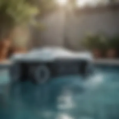 Aquabot Optima in Action Aquabot Optima robotic pool cleaner in action