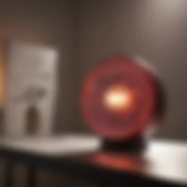 Illuminating Benefits of Bright Light Therapy A bright light therapy lamp emitting therapeutic light.