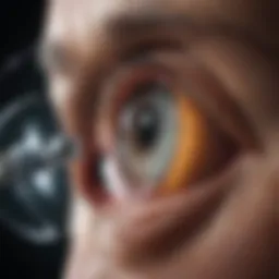 Detailed illustration of cataract surgery technique