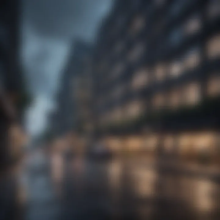 A commercial real estate complex highlighting investment opportunities
