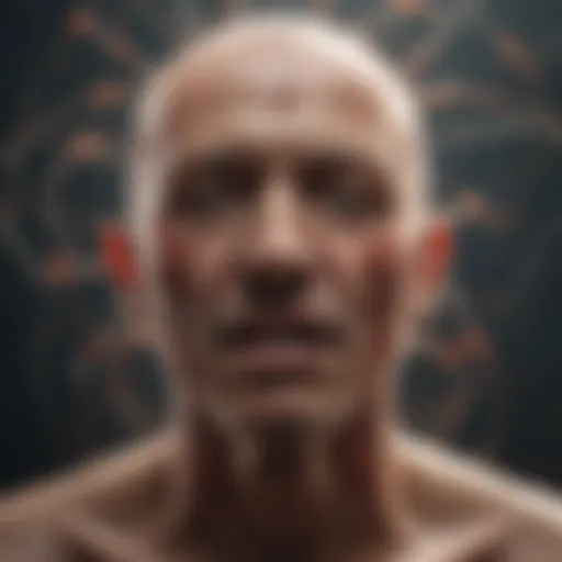 An abstract illustration depicting the complexity of chronic pain.