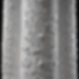 Detailed view of polystyrene column structure showcasing unique material properties