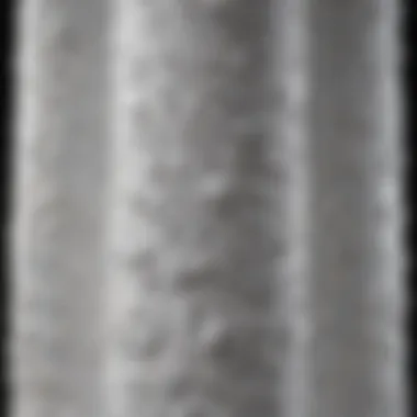 Exploring Unique Material Properties of Polystyrene Columns Detailed view of polystyrene column structure showcasing unique material properties