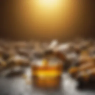 Essential Vitamins for Honey Bee Health A detailed diagram illustrating the essential vitamins required for honey bees