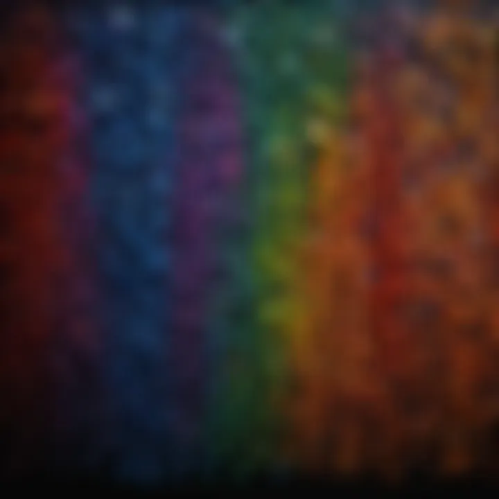 An abstract representation of various emotions in vibrant colors
