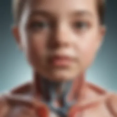 Anatomical Considerations in Pediatric CPR Illustration depicting the unique anatomical features of children's bodies relevant to CPR