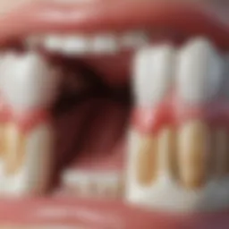 Illustration depicting the structure of tooth enamel
