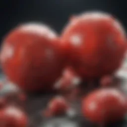 Cholesterol molecules in the bloodstream