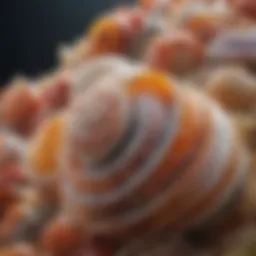 Diagram illustrating biochemical mechanisms of shellfish allergies
