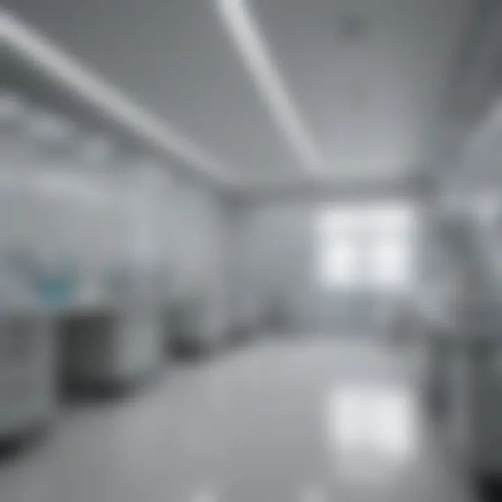 Sanitized healthcare environment showcasing cleanliness