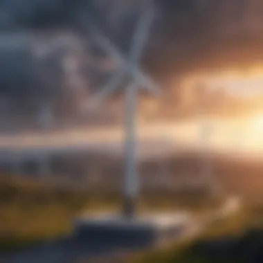 Renewable Energy Sources in Electricity Production Illustration showcasing renewable energy sources for electricity