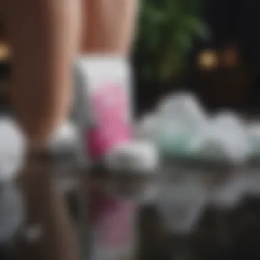 An infographic illustrating the environmental impact of disposable feminine cleansing products