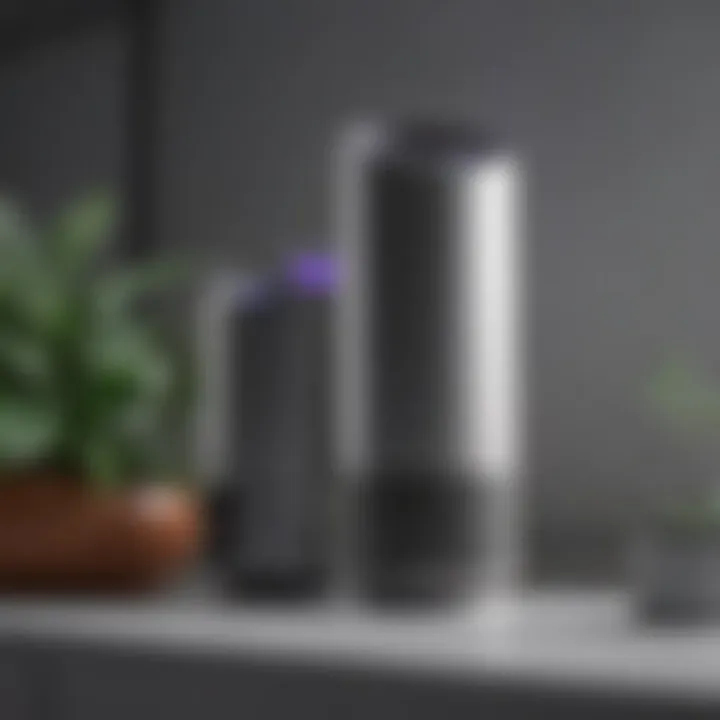 Comparison chart of Dyson air purifiers and competitors