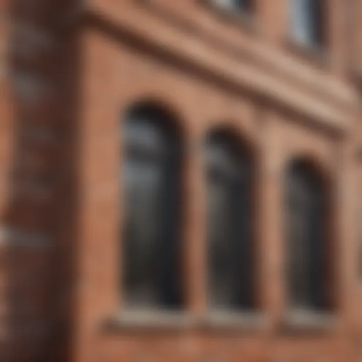 Traditional brick facade of a historical building.