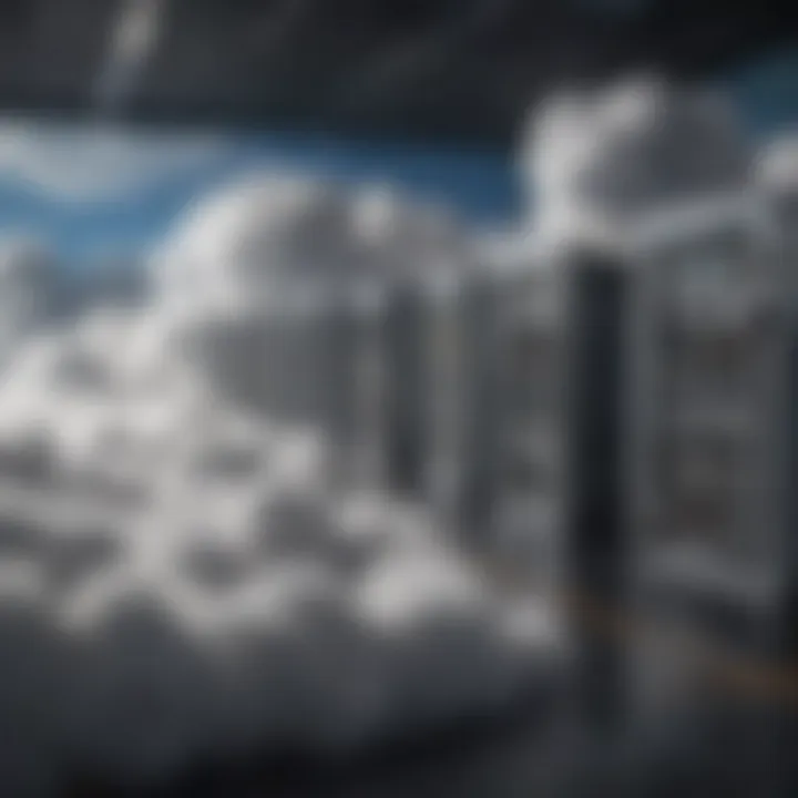Illustration of a private cloud setup