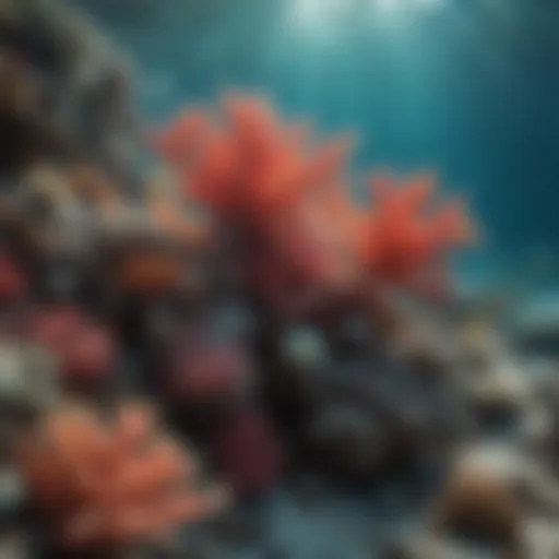 Coral reef thriving with marine life in the Florida Keys