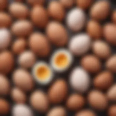 High-Quality Protein Sources A selection of high-quality protein sources, including eggs, fish, and poultry, depicted creatively.