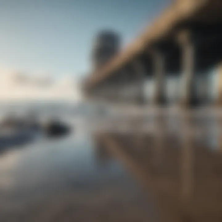 Marine infrastructure showcasing ocean concrete's durability