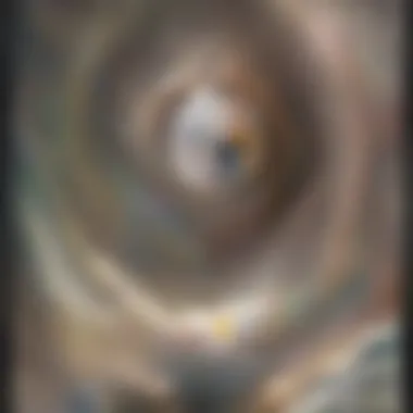 Abstract Representation of Pareidolia An abstract representation of pareidolia showing familiar shapes in random patterns.