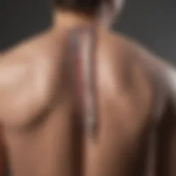 Illustration showcasing the components of a back pain questionnaire