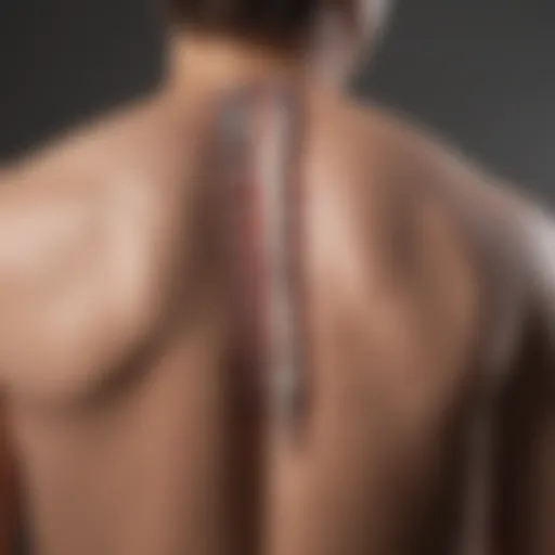 Illustration showcasing the components of a back pain questionnaire