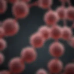 Illustration of multiple myeloma cells affecting the nervous system