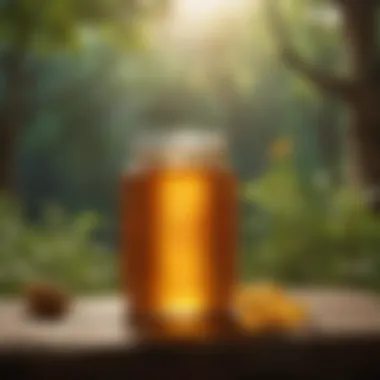 Historical Context of Honey in Medicine A serene natural setting symbolizing the historical use of honey in traditional medicine.