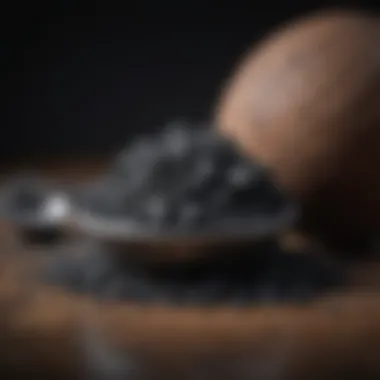 Activated Charcoal in Beauty Applications Activated charcoal used in a beauty product