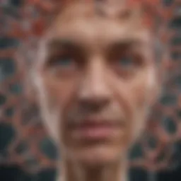 A visual representation of the Epstein-Barr Virus structure and its impact on health.