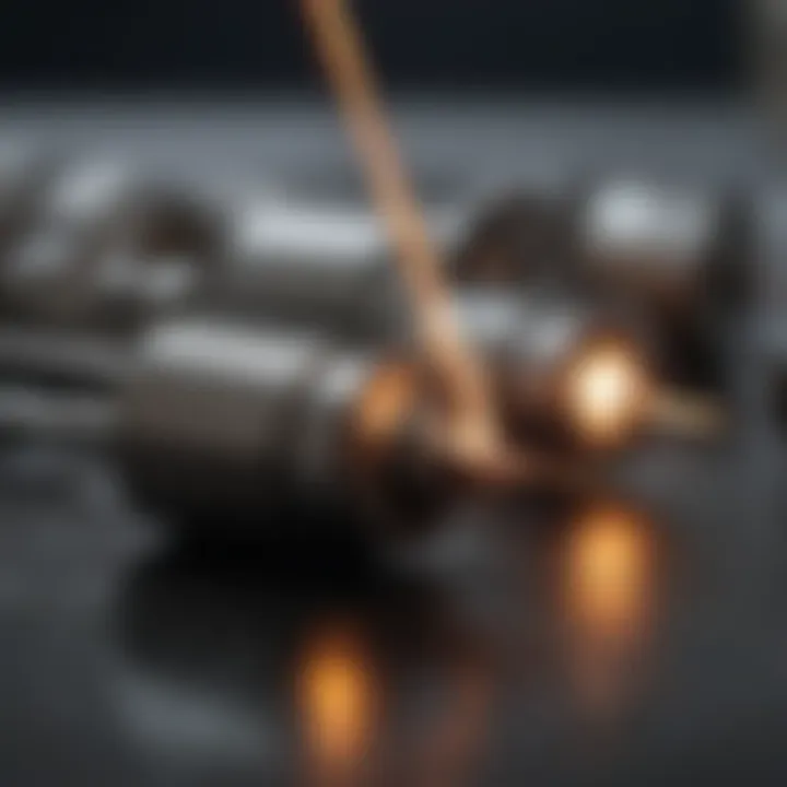 Tungsten electrodes used in welding applications demonstrating durability and efficiency