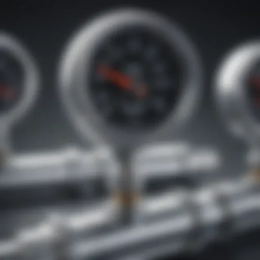 Illustration of various flow meter types including electromagnetic, ultrasonic, and turbine meters.