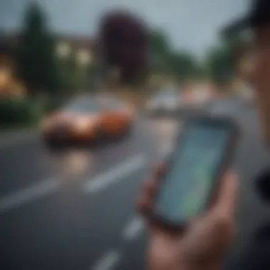 A visual representation of GPS tracking technology and its connectivity