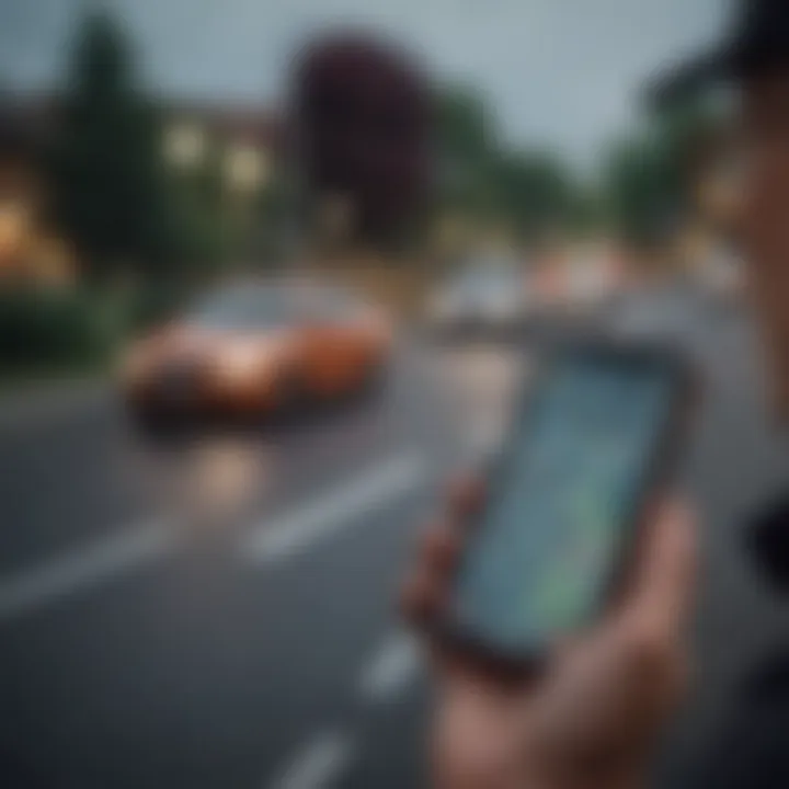 A visual representation of GPS tracking technology and its connectivity