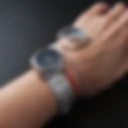 Illustration of blood pressure cuff sizing measurement technique