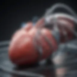 Illustration of heart monitor technology