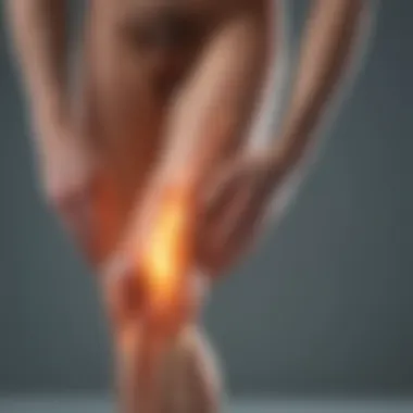 Illustration of physiological effects of heat on arthritic joints