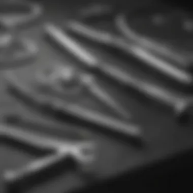 Surgical instruments laid out