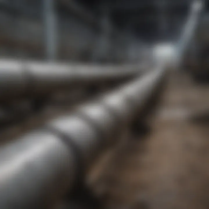 Installation of steel pipe sleeves in construction