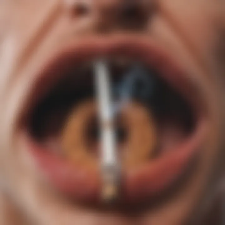 Chart showing long-term effects of quitting smoking